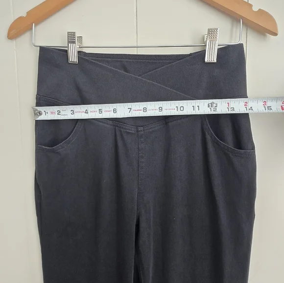 HALARA Super flared stretch wash Pants  with cross pocket and high waist-Size M - Picture 4 of 9